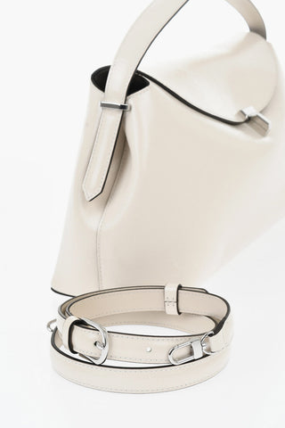 Brushed Leather Handbag T-LOCK