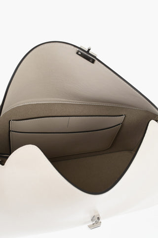 Brushed Leather Handbag T-LOCK