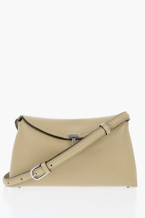 Clutch Aus Genarbtem Leder T-LOCK Mit Abnehmbarem Schulterriemen