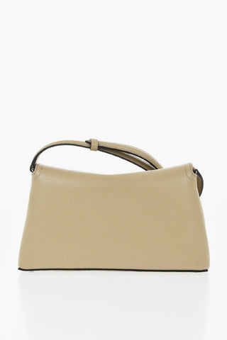 Hammered Leather Clutch T-LOCK with Removable Strap