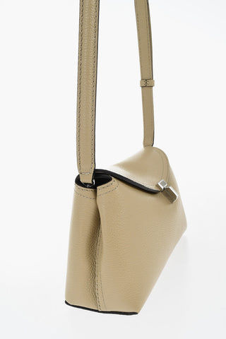 Hammered Leather Clutch T-LOCK with Removable Strap