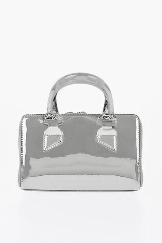 Lamé Leather Mini Bag FRIDAY with Removable Strap