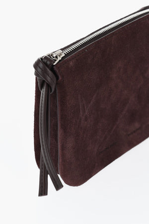 Suede Zip Pouch
