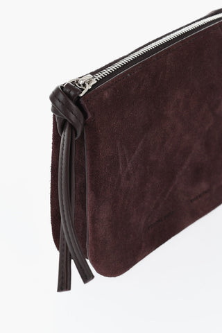 Suede Zip Pouch