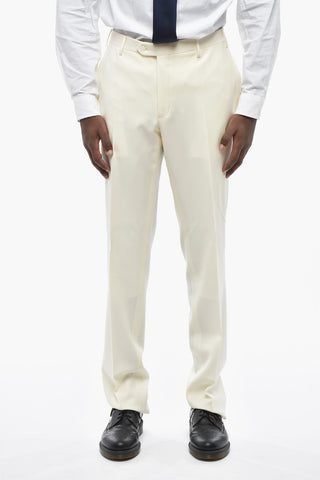 CODE Virgin-Wool Suit with Peak Lapel
