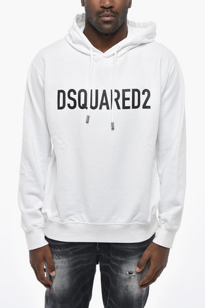 Brushed Cotton Hoodie With Front Logo