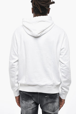 Brushed Cotton Hoodie With Front Logo