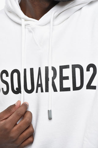 Brushed Cotton Hoodie With Front Logo