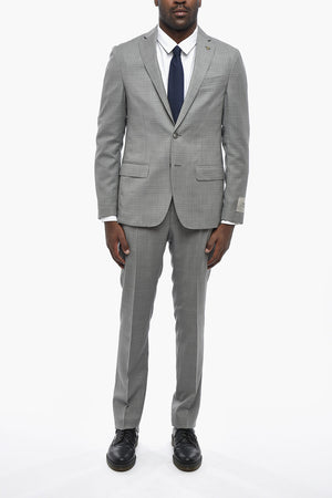 CC COLLECTION Virgin Wool Suit with Slim Fit Design