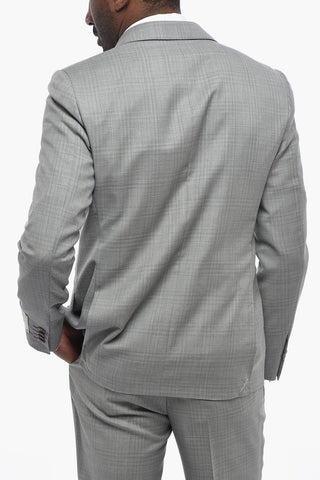 CC COLLECTION Virgin Wool Suit with Slim Fit Design