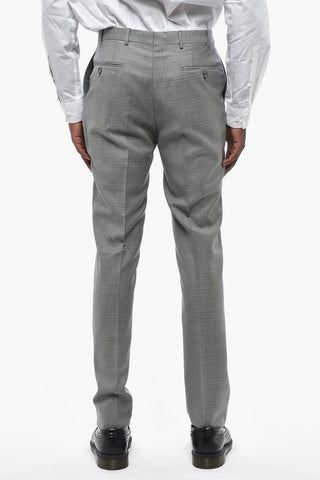 CC COLLECTION Virgin Wool Suit with Slim Fit Design