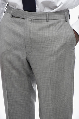 CC COLLECTION Virgin Wool Suit with Slim Fit Design