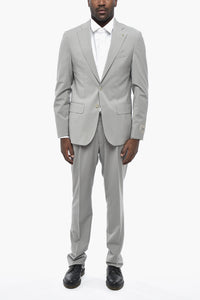 CC COLLECTION Anzug aus Stretchwolle mit klassischem Revers