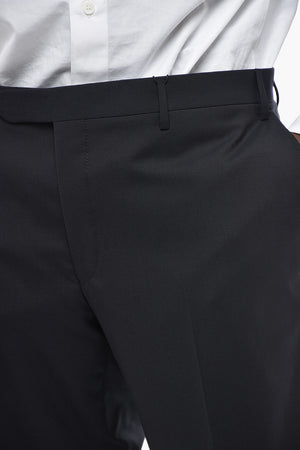 CC COLLECTION Virgin-Wool Four-Pocket Trousers with Belt Loops
