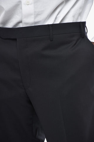 CC COLLECTION Virgin-Wool Four-Pocket Trousers with Belt Loops