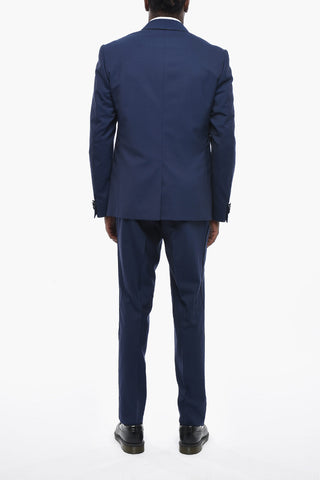Virgin-Wool Suit CERIMONIA ACADEMY with Shawl Lapel