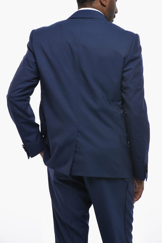 Virgin-Wool Suit CERIMONIA ACADEMY with Shawl Lapel