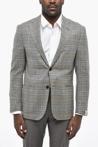 Blazer Semifoderato GATE in Misto Seta District Check