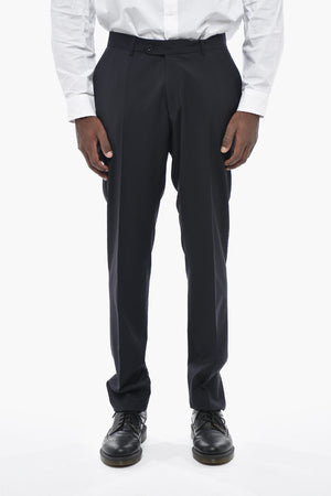 CC COLLECTION Virgin-Wool Four-Pocket Trousers with Hidden Closure