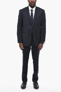 Satin Three-Piece Suit CERIMONIA ACADEMY with Shawl Lapel