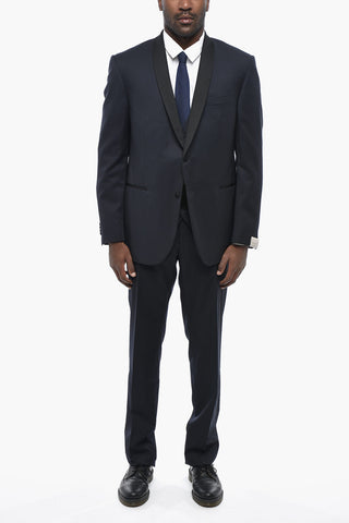 Satin Three-Piece Suit CERIMONIA ACADEMY with Shawl Lapel
