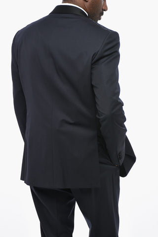 Satin Three-Piece Suit CERIMONIA ACADEMY with Shawl Lapel