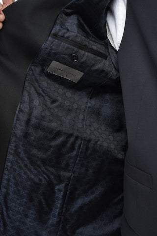 Satin Three-Piece Suit CERIMONIA ACADEMY with Shawl Lapel