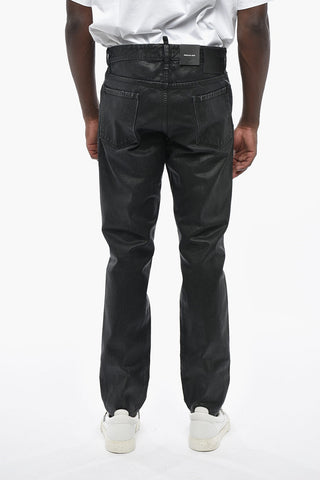 ICON Jeans Regular Fit in Cotone Spalmato 17cm