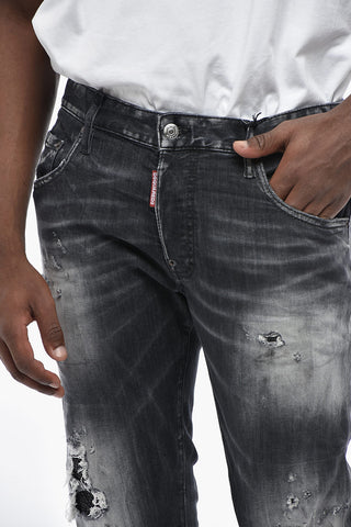 Dark Acid-Wash Effect Jeans 16cm