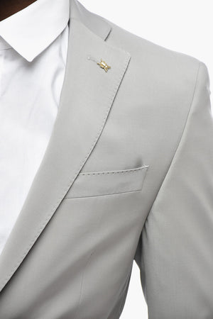 CC COLLECTION Stretch-Wool Suit with Classic Lapel