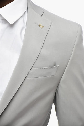 CC COLLECTION Stretch-Wool Suit with Classic Lapel