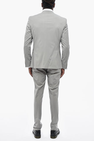 CC COLLECTION Stretch-Wool Suit with Classic Lapel