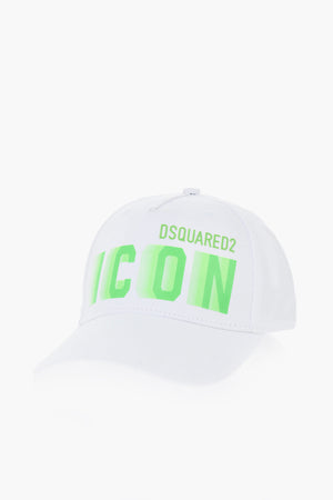 Cotton Baseball Cap ICON With Faded Print