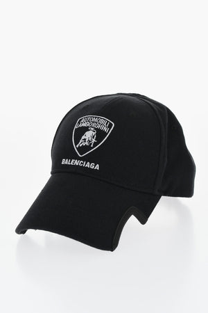 BALENCIAGA X LAMBORGHINI 자수 로고 베이스볼 캡