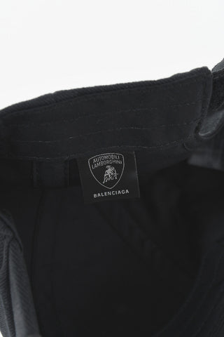 BALENCIAGA X LAMBORGHINI 자수 로고 베이스볼 캡