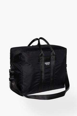 Maxi Borsone da Viaggio in Nylon a Quadri Ripstop
