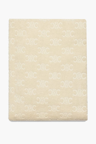 Jacquard Cotton Terry Beach Towel