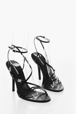 ICON Sandali Ankle-Strap in Pelle Tacco 10mm