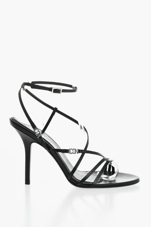 ICON Sandali Ankle-Strap in Pelle Tacco 10mm