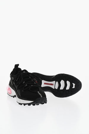 Technical Fabric and Neoprene Low-Top Sneakers BUBBLE