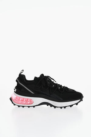 Technical Fabric and Neoprene Low-Top Sneakers BUBBLE