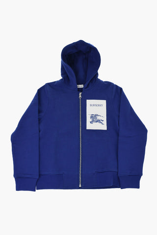 Brushed-Cotton Sweatshirt with Contrast Patch