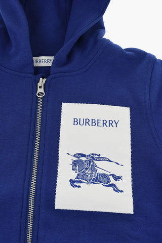 Brushed-Cotton Sweatshirt with Contrast Patch