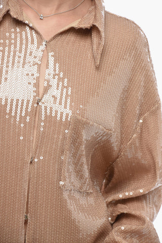 Camicia in Paillettes con Taschino