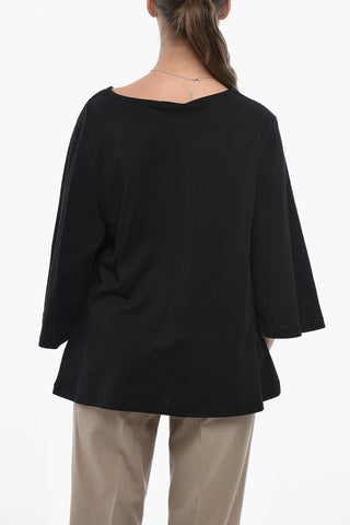 Solid-Color T-Shirt BRYAR with 3/4 Sleeves