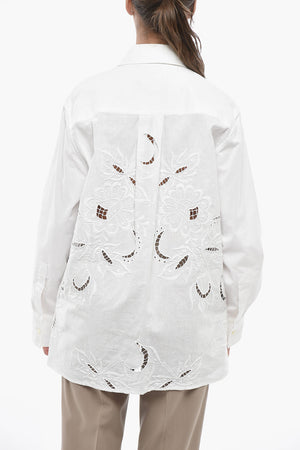 Camicia in Sangallo con Taschini Logati