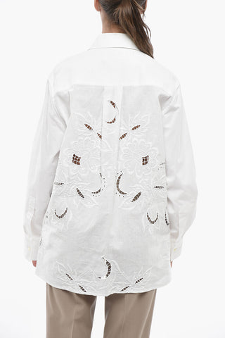 Camicia in Sangallo con Taschini Logati