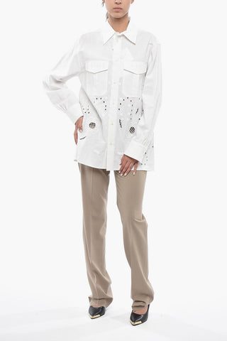 Camicia in Sangallo con Taschini Logati