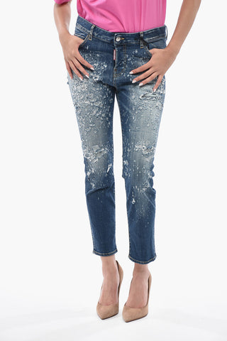 Jeans COOL GIRL mit geradem Bein Vintage-Effekt 14 cm
