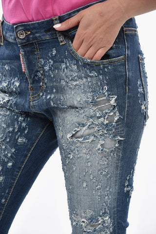 Jeans COOL GIRL mit geradem Bein Vintage-Effekt 14 cm